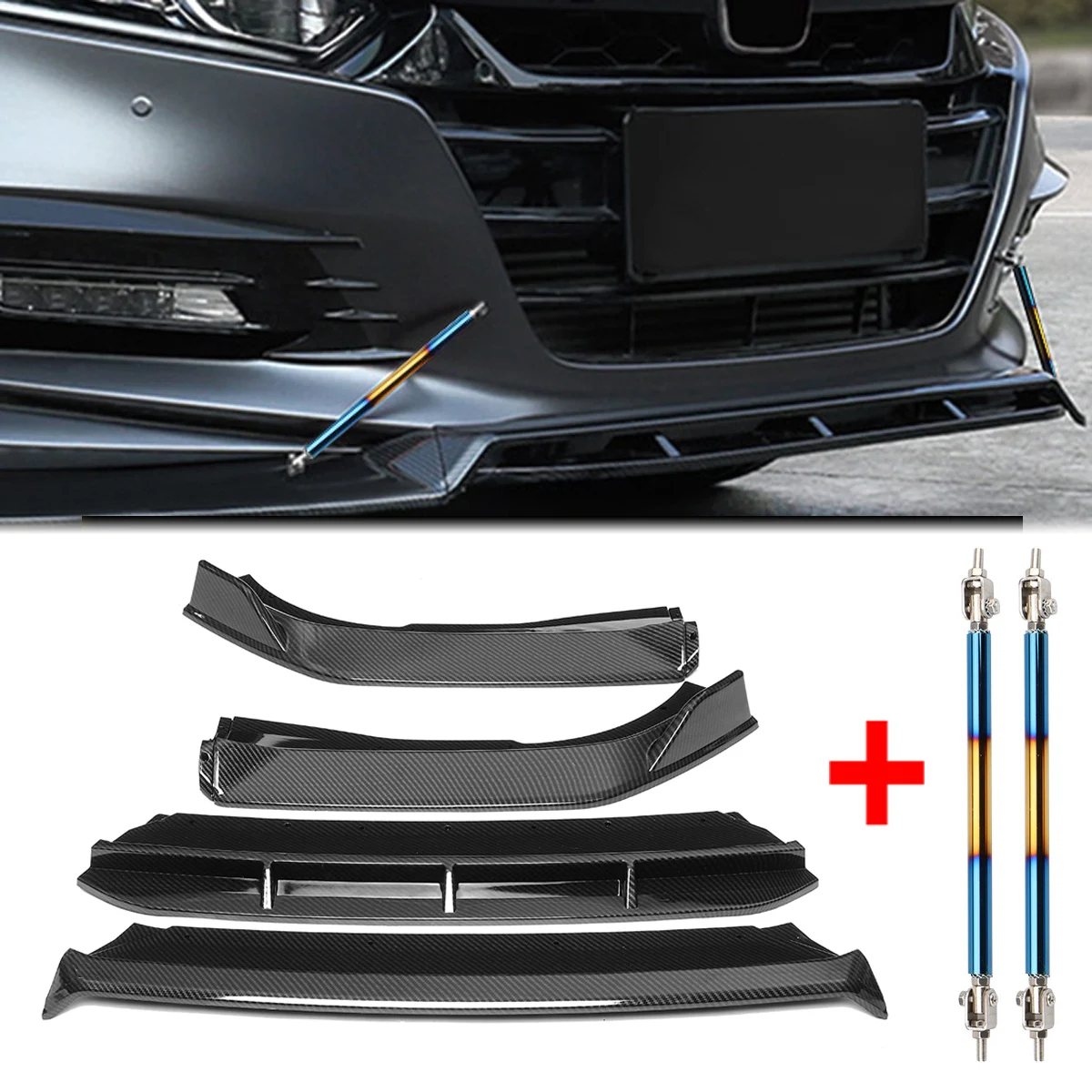 

4 шт., передний бампер для Honda Accord 2018 - 2021 10