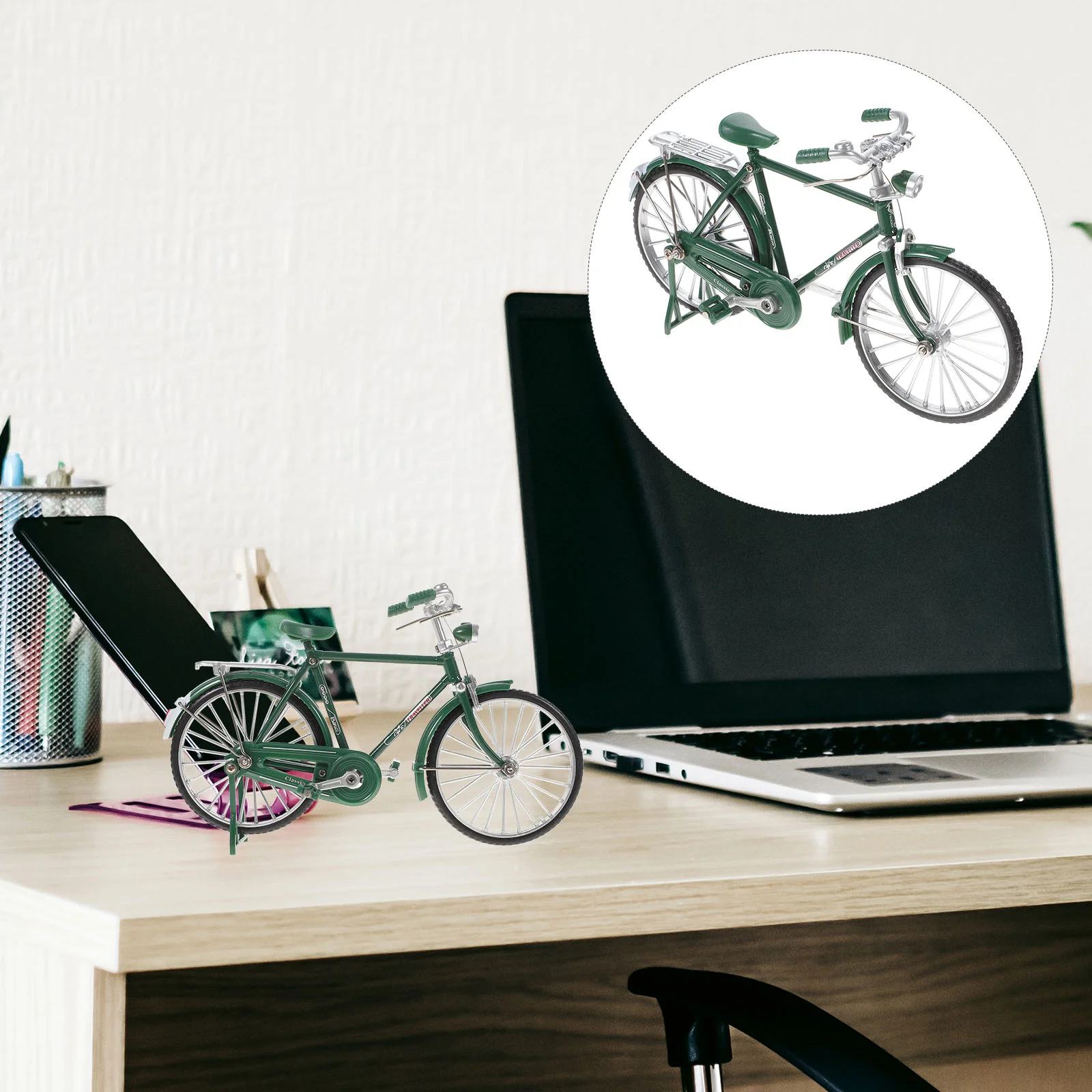 

Iron Product Bicycle Model Travel Kids Mall Figurine Retro Ornaments Home Décor Alloy Bike Decoration