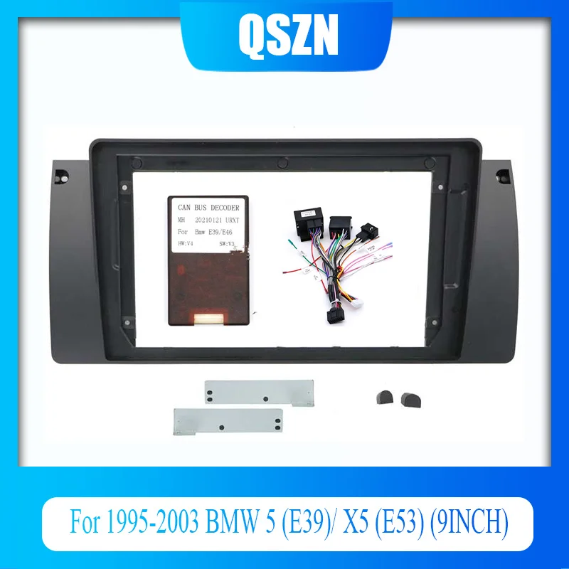 

9 inch Car Radio Frame Kit For BMW 5-Series(E39)X5(E53) Auto Stereo Panel Mounting Bezel Faceplate Center Console Holder Fascia