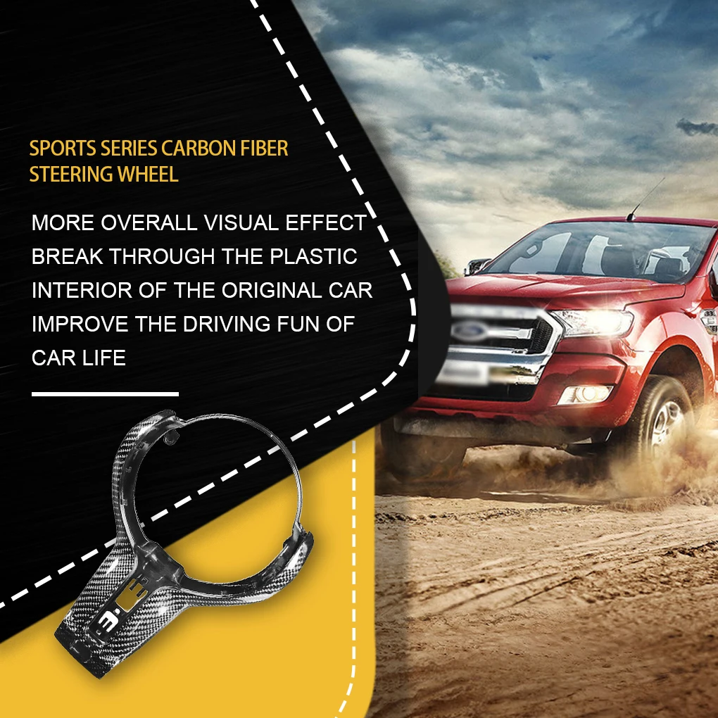 

Steering Wheel Trim Start Button Ornament Enhance Visual Effects Anti-skidding Protective Cover Perfect Matching