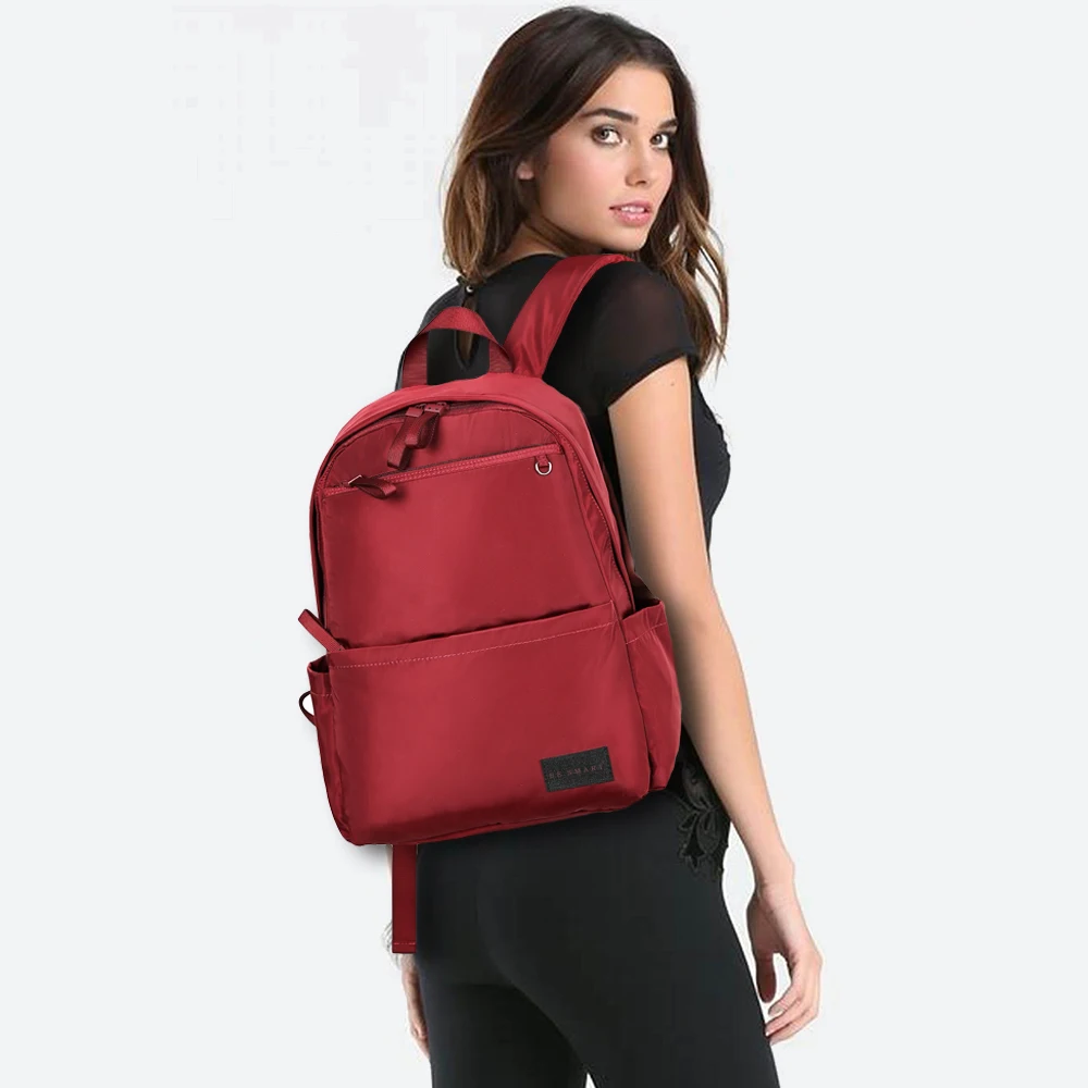 

BE SMART Classic Casual Travel Backpack, Stylish Mummy Bag for Diaper, Lightweight Business Work Bag for Women, Girls & Students