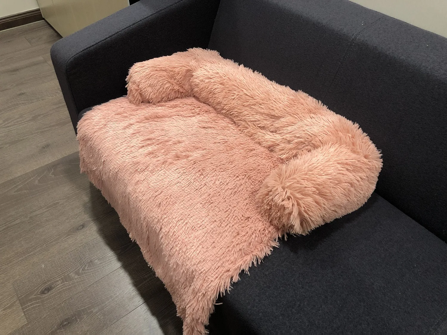 

Большая кровать для собаки, диван для собаки, домашнего питомца, диван-коврик, плюшевая теплая кровать для домашнего питомца, кота, искусств...