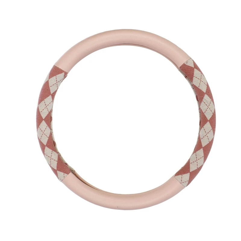 

Car Steering Wheel Cover Breathable Durable Anti-Fingerprint Leather Cover Car Accessories Comfortable Grip Car-styling