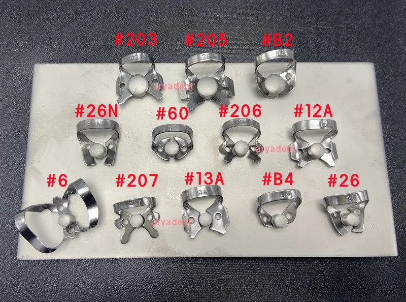 12 шт./набор резиновые зажимы для ремонта зубов |