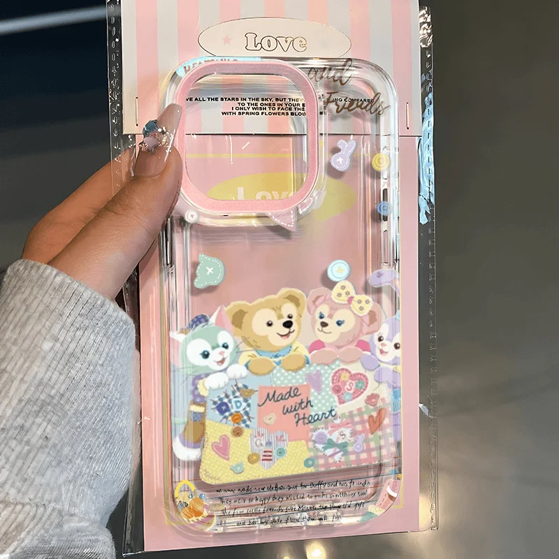 Прозрачный космический чехол Cute Disneys Duffy-Bear для Xiaomi Redmi ПРИМЕЧАНИЕ 8 9 9A 9s 10 11 12 12C 13 13C