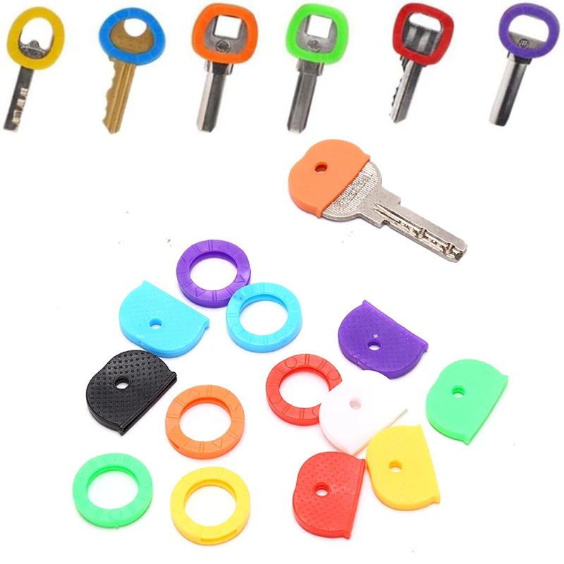 

24/32 Pcs Fashion Hollow Rubber Key Covers Topper Multi Color Soft Silicone Keys Locks Cap