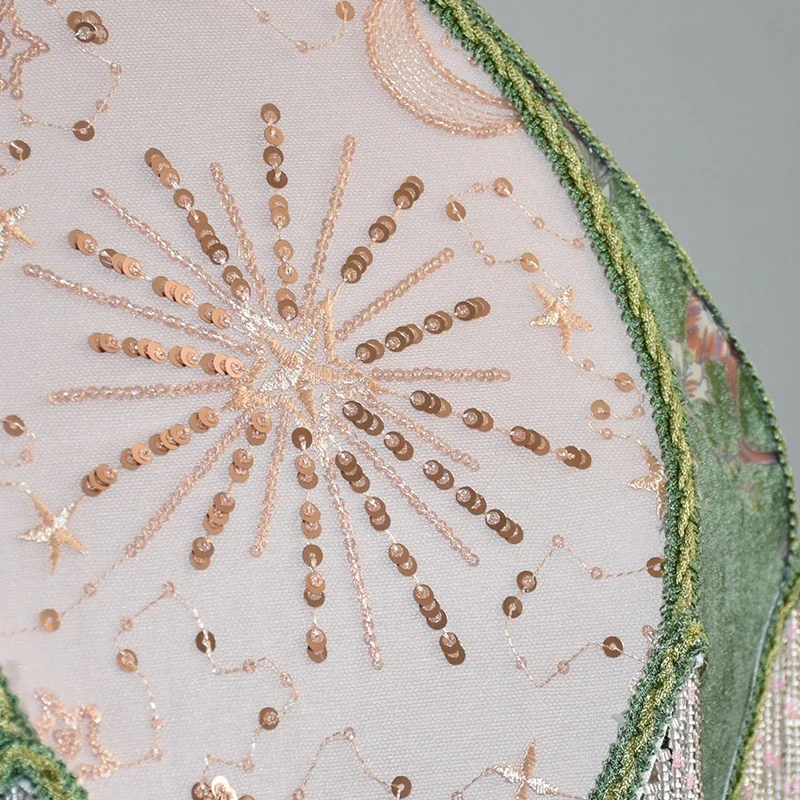 Настольная лампа в французском пасторальном стиле ландыш со звездой и Луной