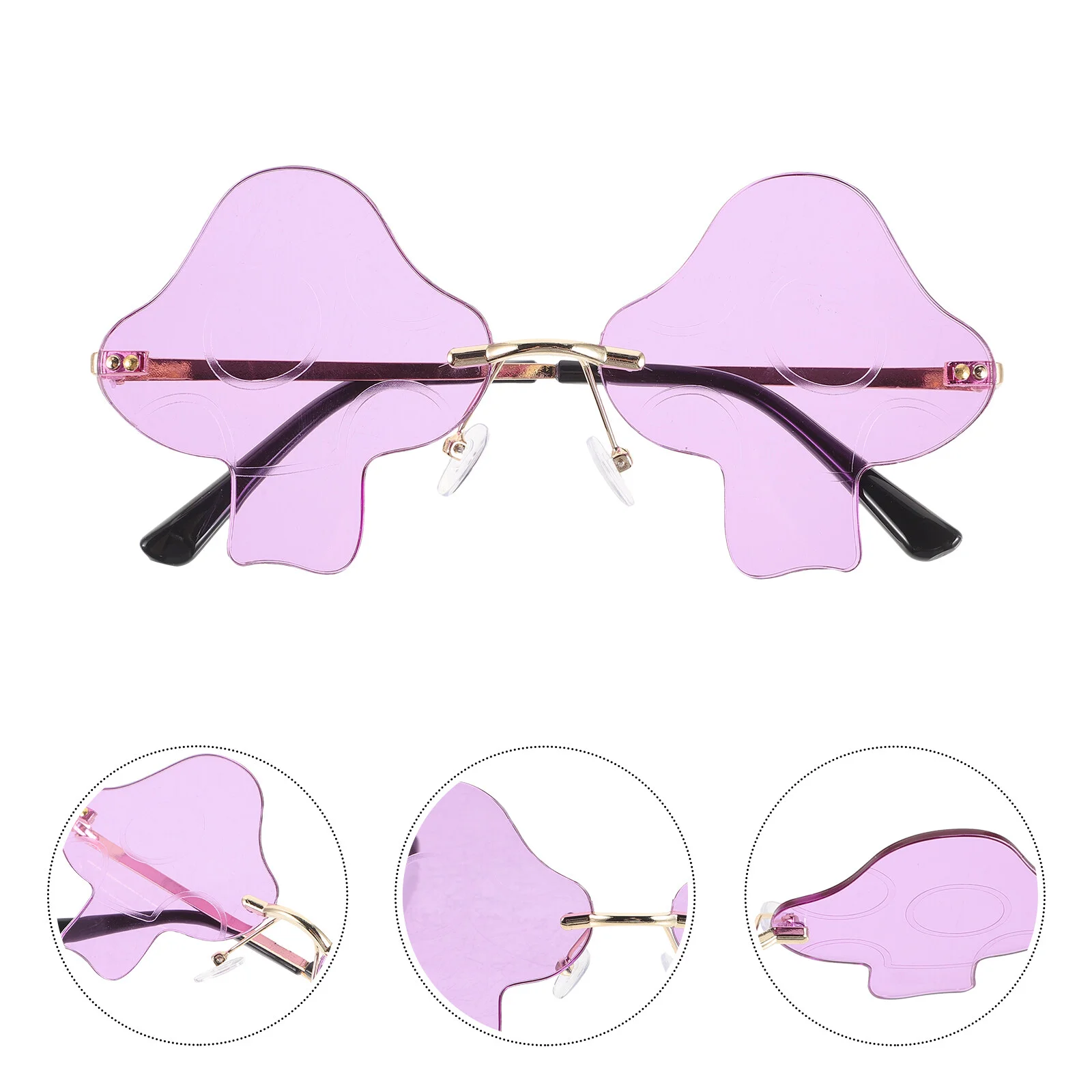 

Sunglasses Bulk Adult Fun Fashion Women Plastic Womens Miss Rimless Mushroom Stuff Fairy