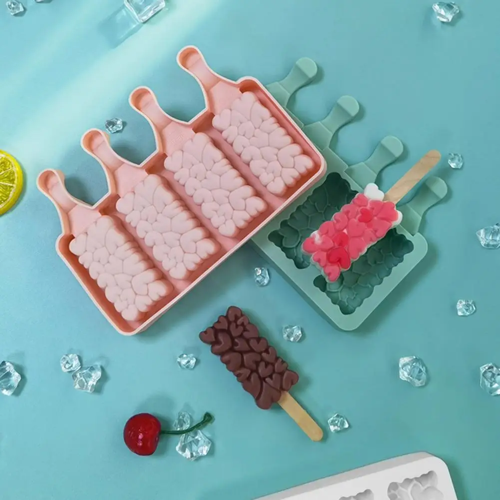 

Dessert Mold Fancy BPA Free Cold-resistant Food Grade Versatile Ice Cream Mold for Cake Shop Silicone Mold Ice-lolly Mold