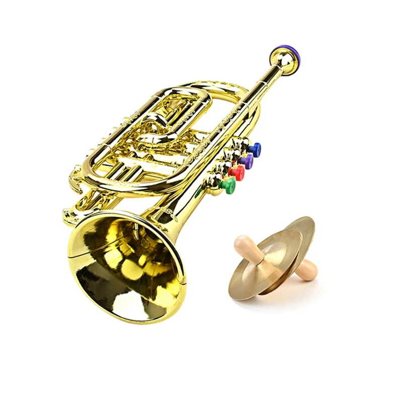 

Детские музыкальные инструменты, труба и перкуссионный музыкальный инструмент для обучения детей
