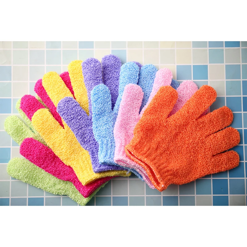 

1PCS Bath Gloves Exfoliating Body Massage Sponge Wash Spa Supplies