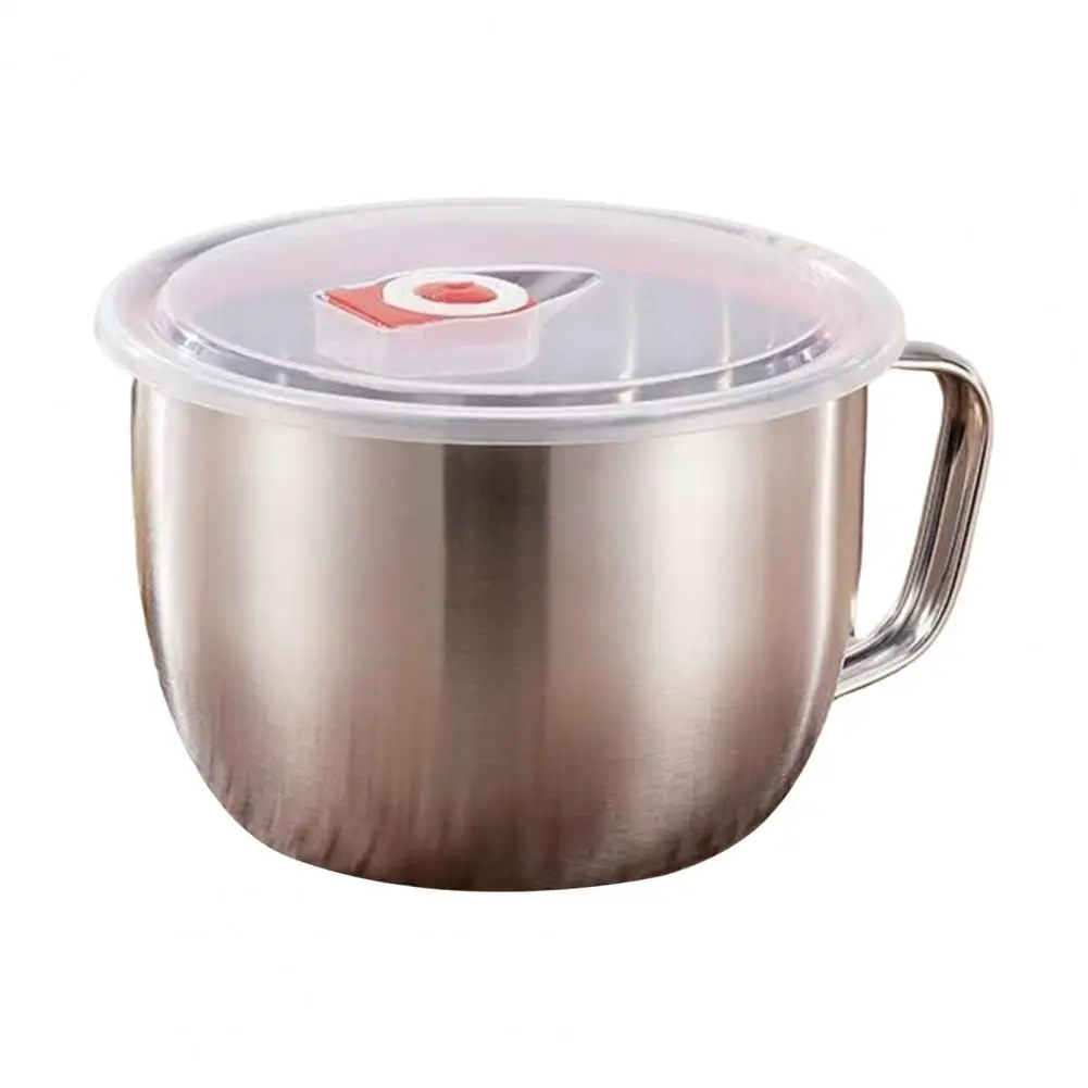 

Soup Bowl Universal European Style Rust-proof Multi-functional Dorm Noodle Rice Bowl for Daily Use Mixing Bowl Noodle Bowl