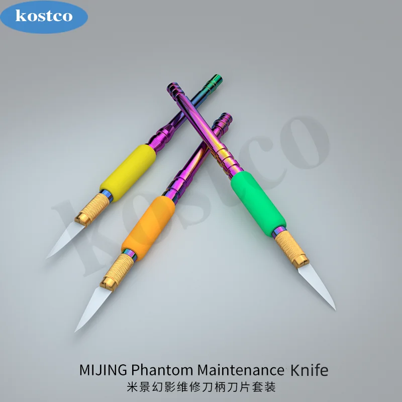 

MIJING Phantom Mobile Phone Maintenance Knife Set Anti-Static Ceramic CPU IC CPU Glue Removal Disassembly Repair Blade Kit