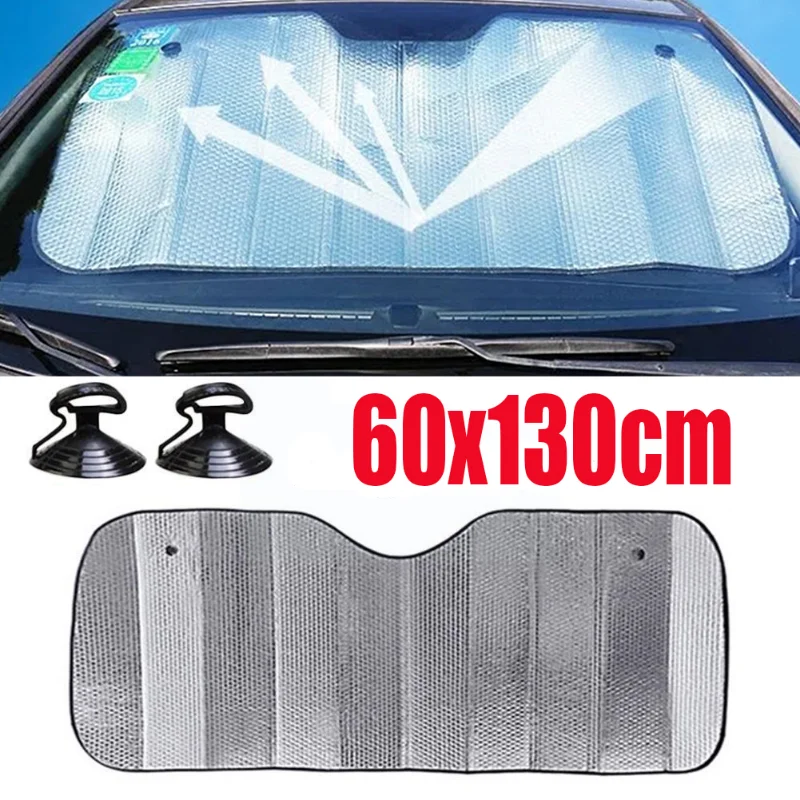 

Car Front Window Sunshade Anti-UV Protection Covers Shade Sun Protector Windshield Visor Cover Auto Curtain Sunshade Accessories