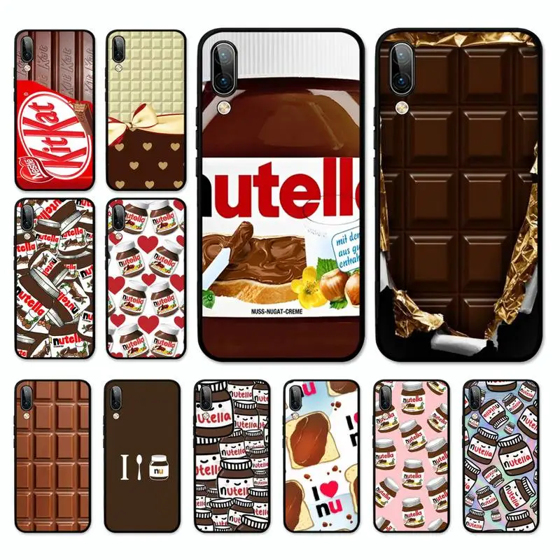 

Funny Chocolate Nutella Phone Case For Oppo A9 A7 A3s A1k Realme 6 5 Pro C3 Reno 2 Z Vivo Y91 C Y81 Y67 Y51 Y17 Cover