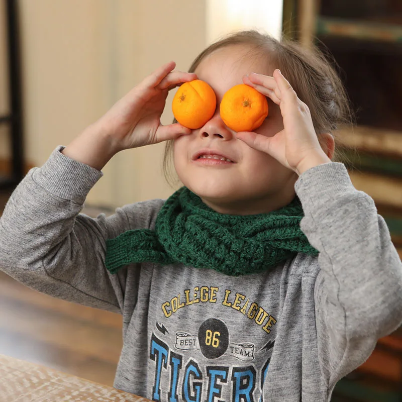 

Детский однотонный вязаный шарф, зимние теплые мягкие искусственные шерстяные шарфы для девочек и мальчиков, уличный шейный платок, Детски...