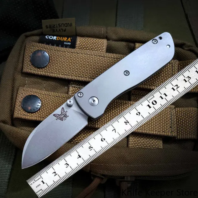 

Benchmade 535 Mini Outdoor Knife Survival Folding Knife Self-defense Fruit Knife Titanium Alloy Sharp Knife Military Knife
