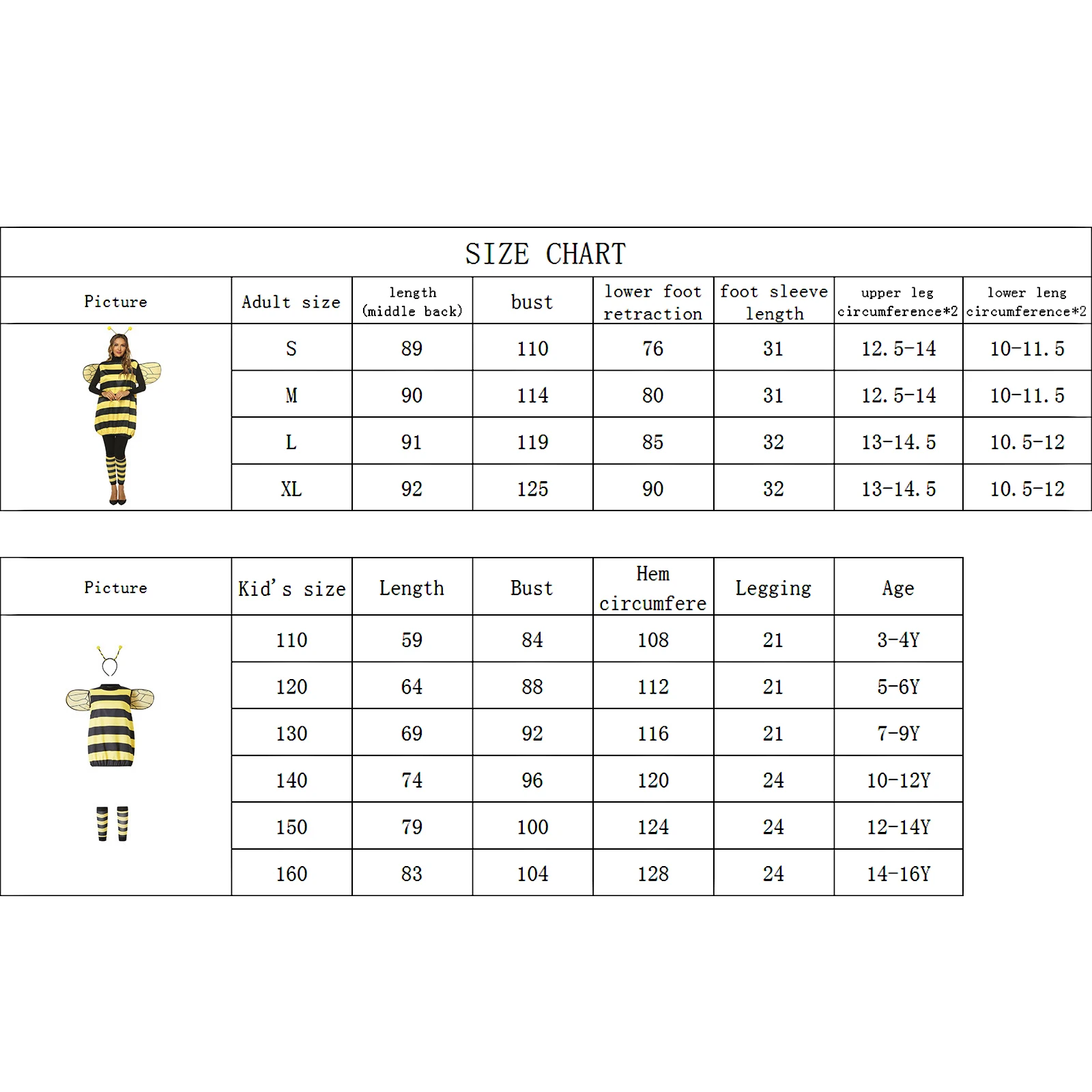 Женские костюмы для косплея костюм на Хэллоуин в виде пчелы взрослых и детей