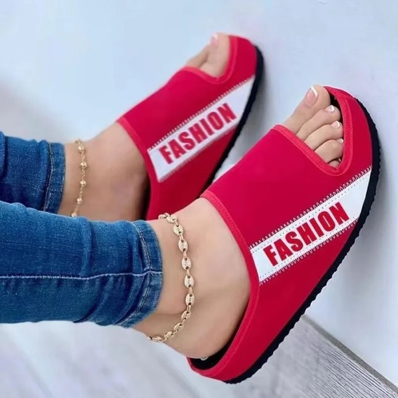 

New Fur Slippers Women's Flats Shoes Women Sandals Fur Drag Fashion Outdoor All-match Shoes Slippers Furry Slides Big 44
