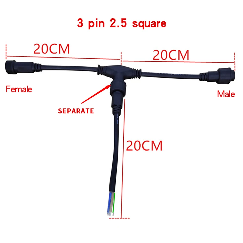 T разъемы наружного освещения Водонепроницаемый разъем напольного отопления