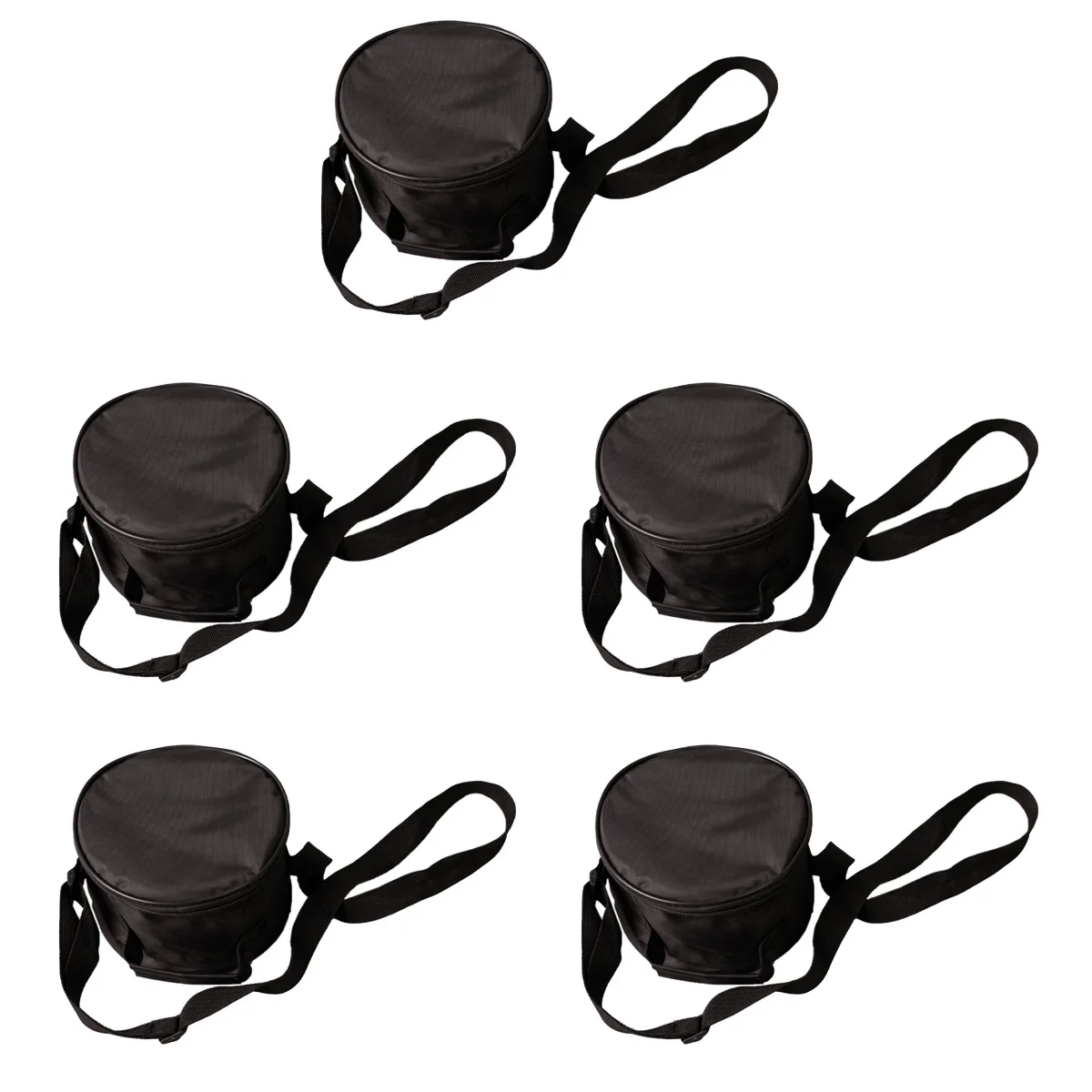 

5x Percussion Instrument Lightweight Shockproof Portable Round Drum Tongue Drum Carrying Pouch Percussion Instrument