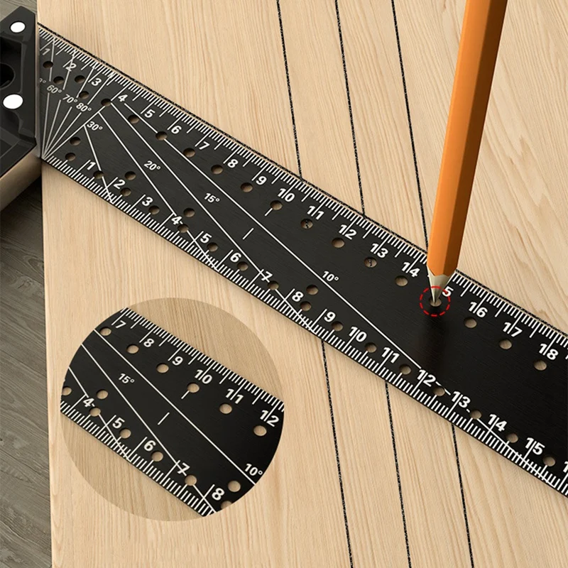 BEAU-2 шт. деревообрабатывающая квадратная линейка для точного измерения