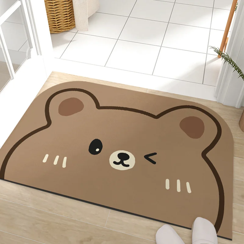 

Absorbent floor lovely carpet non slip step on the foot diatom mud bathroom door mat