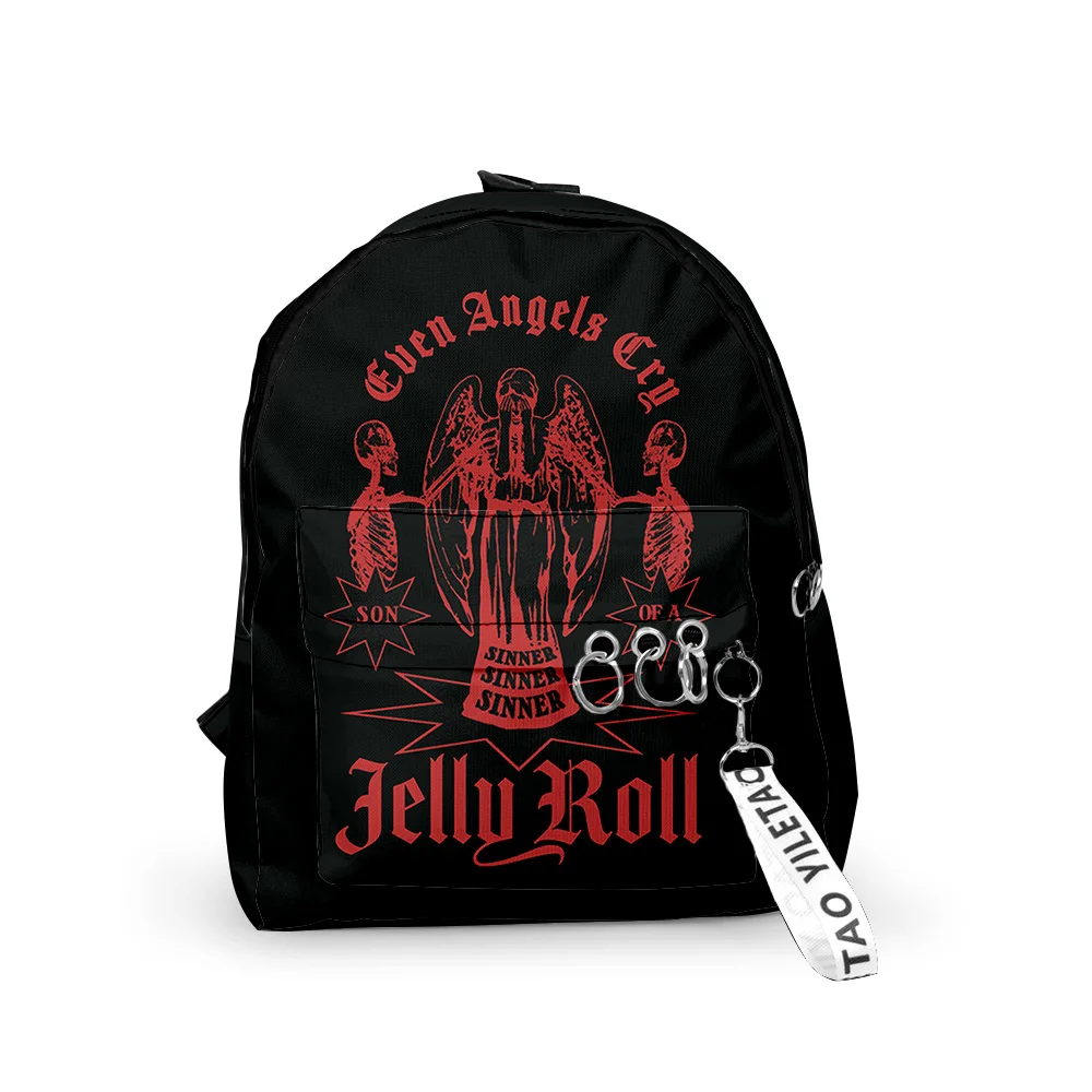 Jelly Roll Backpack Backroad Baptism Tour 2023 New Schoolbag Travel Bag Casual Style Harajuku Daypacks Rucksack Unisex Bags