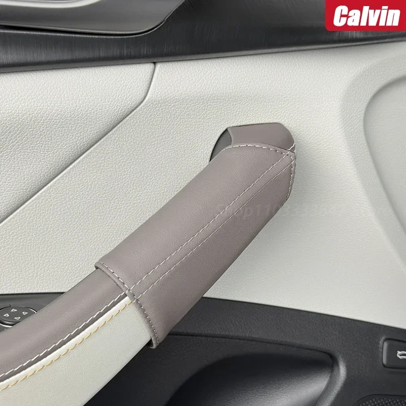 Фото Для BYD QIN PLUS DMI дверная ручка автомобиля защитный чехол дверная ручка защитная внутренняя модификация украшения автомобильные аксессуары №3