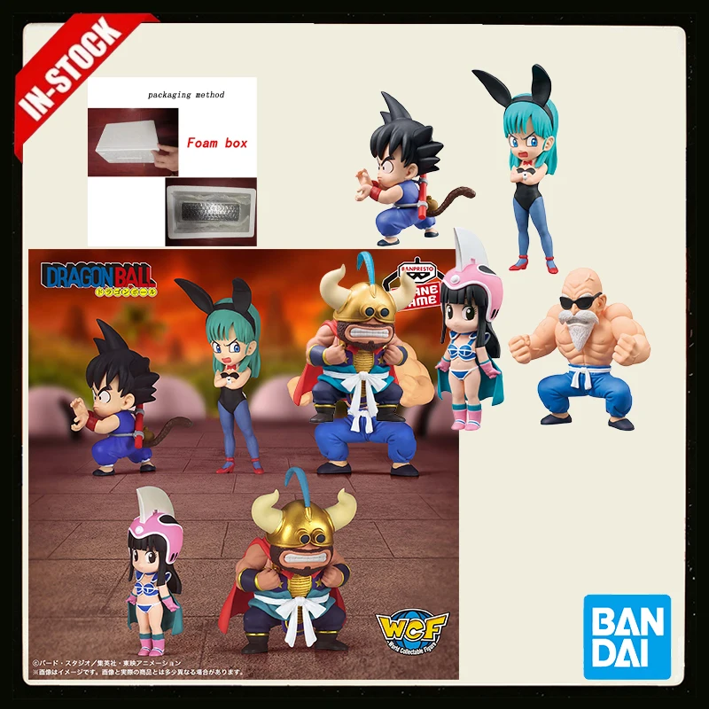 Фото Оригинальный набор Banpresto Dragon Ball WCF Boyhood Arc Vol.4: полный комплект из 5 фигурок Бульмы и Гоку, аниме-модели, игрушки в наличии №1
