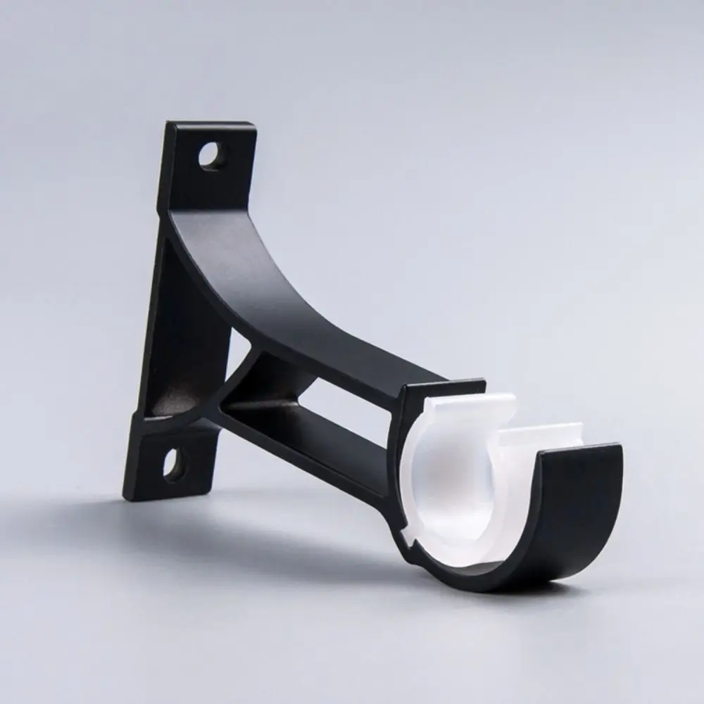 

6 Pcs Curtain Rod Ceiling Mount Bracket Aluminum Alloy Curtain Rod Holder Pedant With Plastic Buckle Fit Up to 1-1/4 Inch Rod