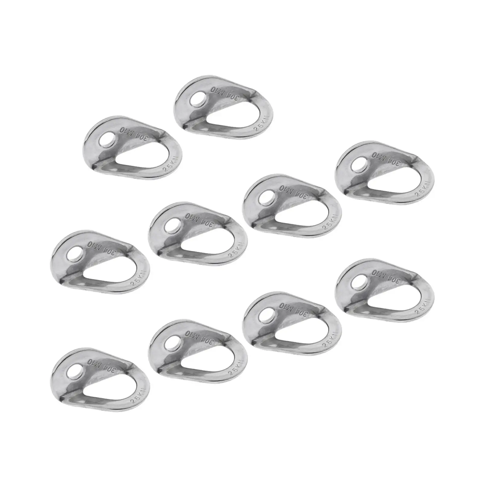 

10Pcs Rock Climbing Anchor Hanger M10 Hook for Rigging Caving Mountaineering