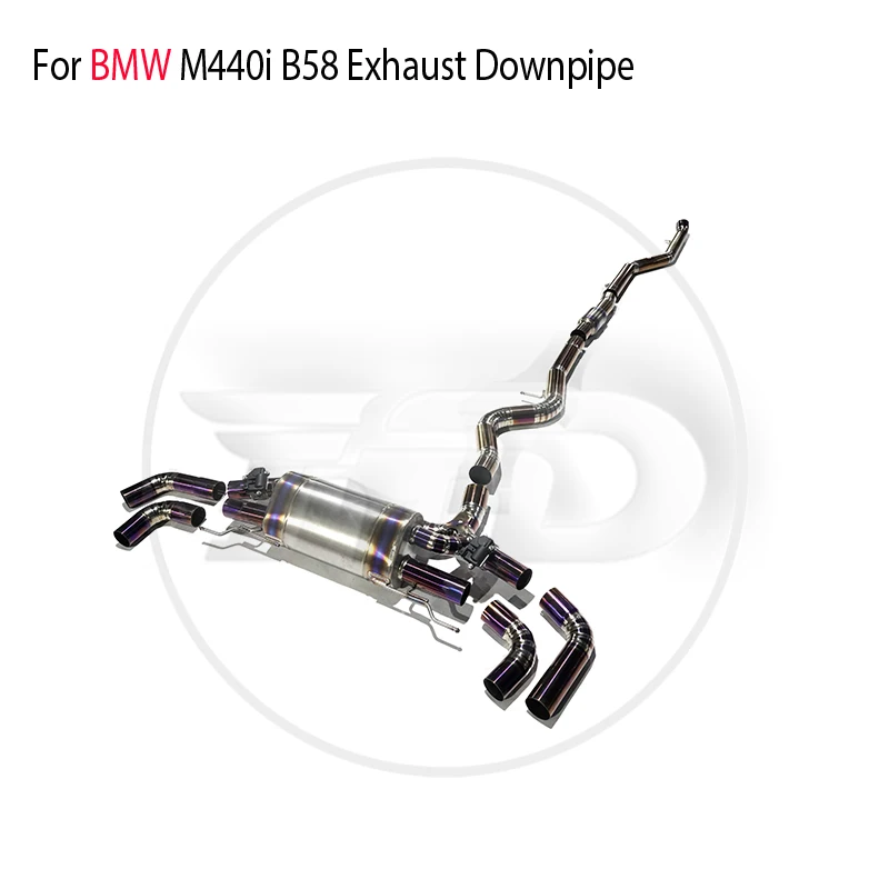 Sistema de escape de aleación de titanio HMD Catback es adecuado para BMW M440i B58 4 Series válvula electrónica de modificación automática