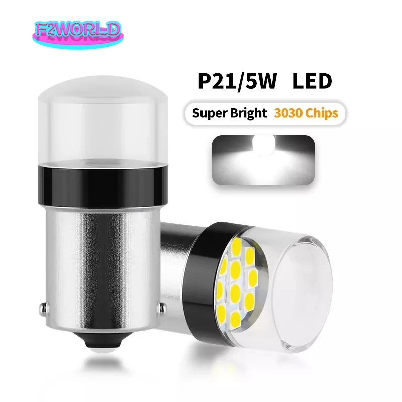 

50PCS 1156 BA15S P21W 1157 BAY15D P21/5W LED Car Tail Bulb Brake Lights Reverse Lamp Daytime Running Signal Light 10SMD 3030