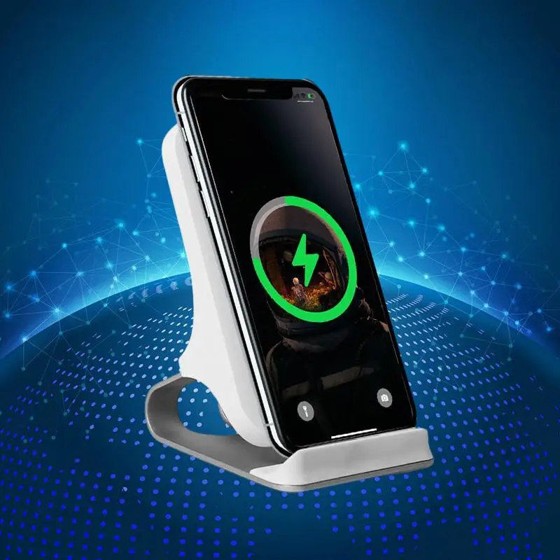 

Only & Home KL-ZJ-02 QI Wireless Metal Cellphone Holder Wireless Charging Stand 15w High Power Fast Charging