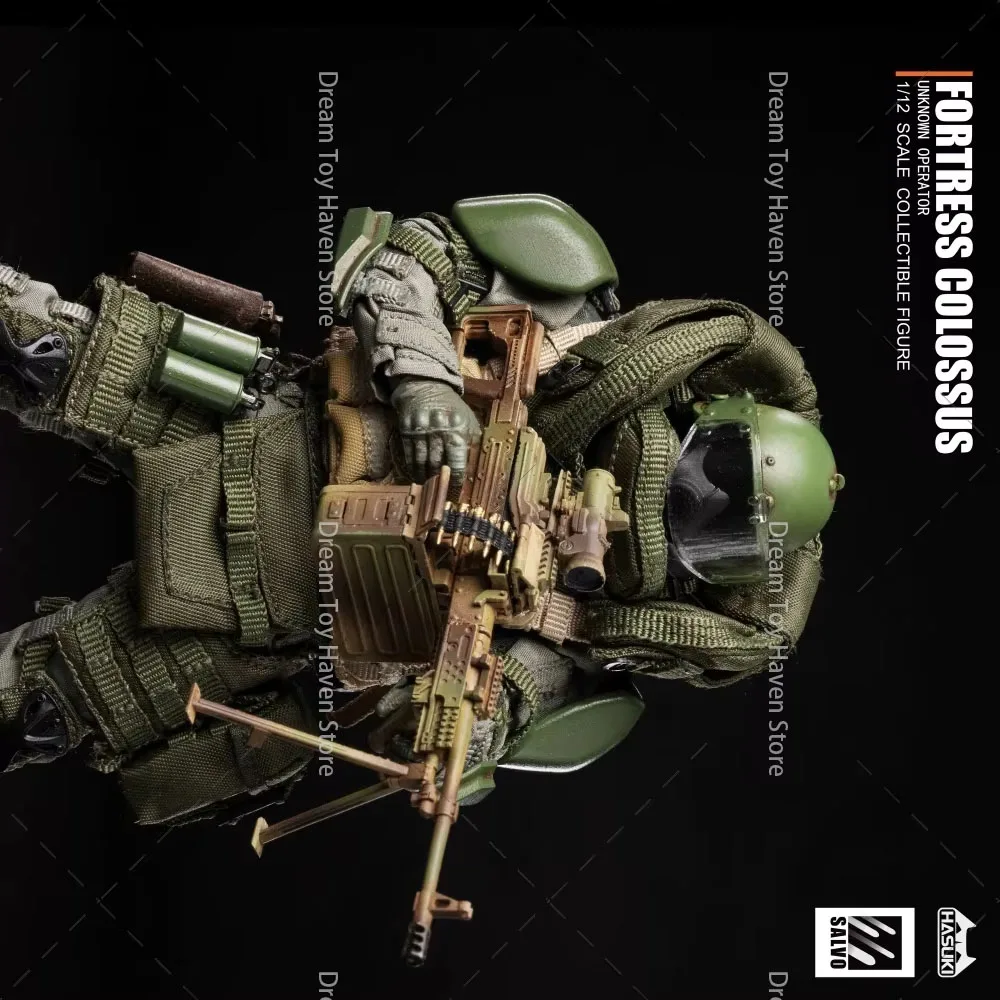 Фото Фигурка HASUKI 1/12 Black Ops NO.2 SA02 SALVO FORTRESS COLOSSUS UNKNOWN OPERATOR, полный комплект, 6 дюймов, модель, игрушка, подарок №1