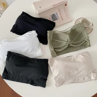 womens backless tube top sexy strapless bra basic crop top seamless tanks top cute camis summer corset bustier beauty back