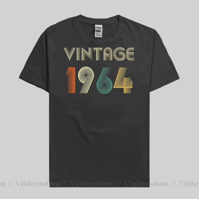 Мужская футболка подарок на 57-й день рождения винтажная 1964 года футболки Born in
