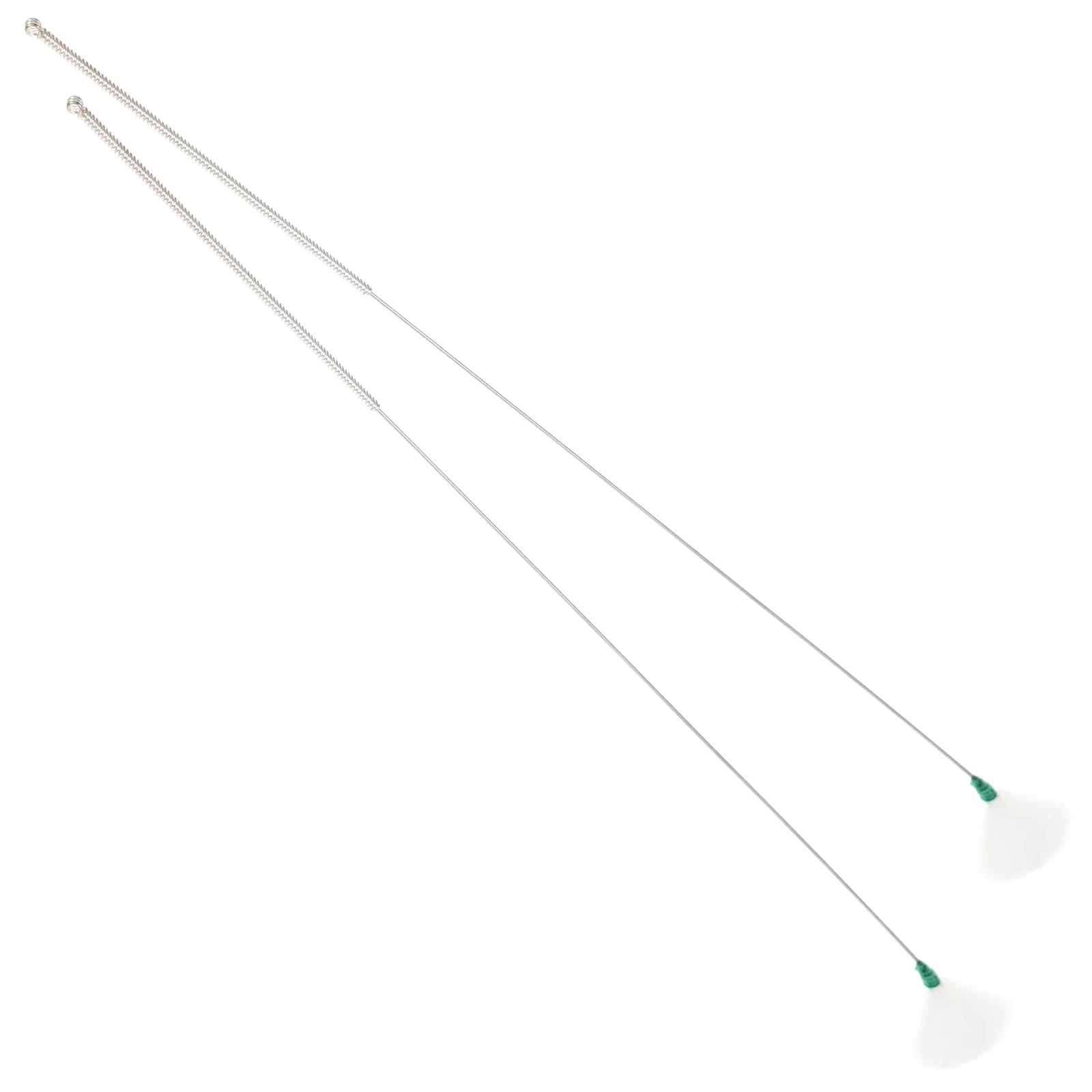 

2 Pcs Earwax Removal Earbuds White Remover Stainless Steel Earpick Scoop Goose