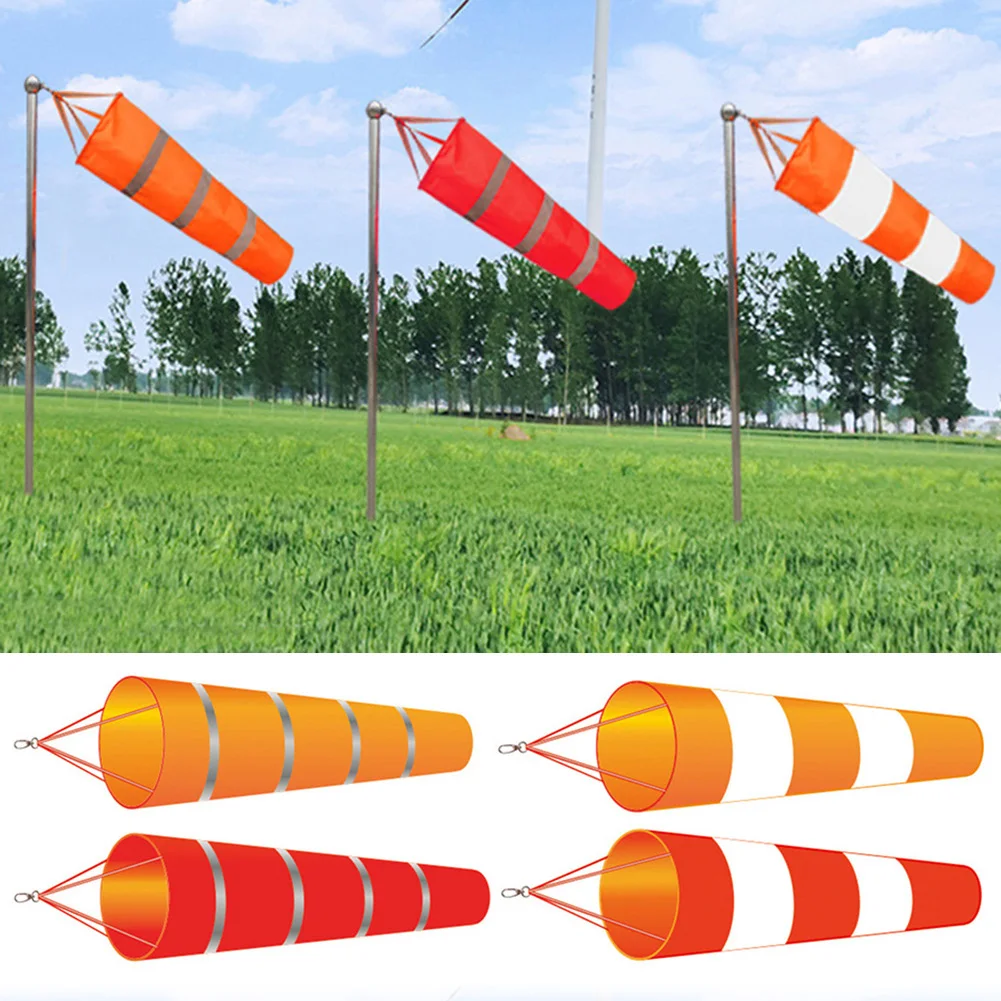 

1.5m Reflective Windsock Outdoor Scratchproof Windproof Fluorescent Reflective Windsock Direction Rip-stop Weathervane Wind Vane