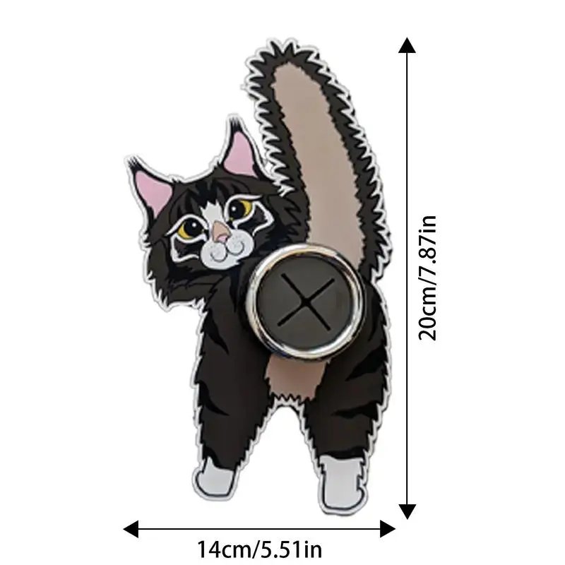 Настенные крючки с кошкой и ягодицами клейкие держатели для чайных полотенец