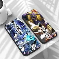 digimon anime funda phone case for iphone 11 13 12 pro max 12 13 mini x xr xs max se 2020 7 8 6s plus celular liquid silicon