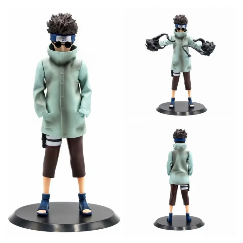 

Anime 22cm Naruto GK Konoha Oil Girl Shino Changeable Hands Boxed Figures Model Dolls Children's Toys Birthday Gifts