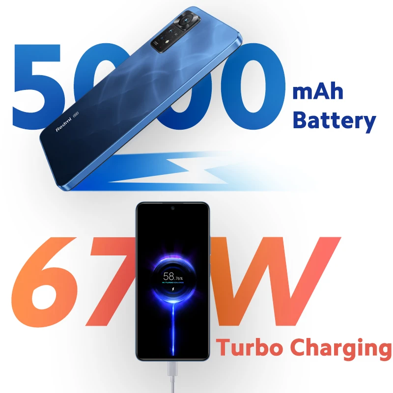 Global Version Xiaomi Redmi Note 11 Pro 5G 6GB RAM 64GB ROM / 8GB RAM 128GB ROM Mobile Phone 108MP Camera Snapdragon 695 120Hz