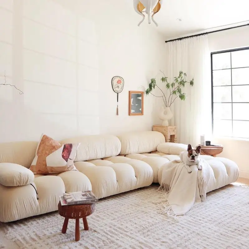 

Foshan Home Furniture factory Designs Modern Luxury Modular Sofa Couch Living Room Velvet Sofas