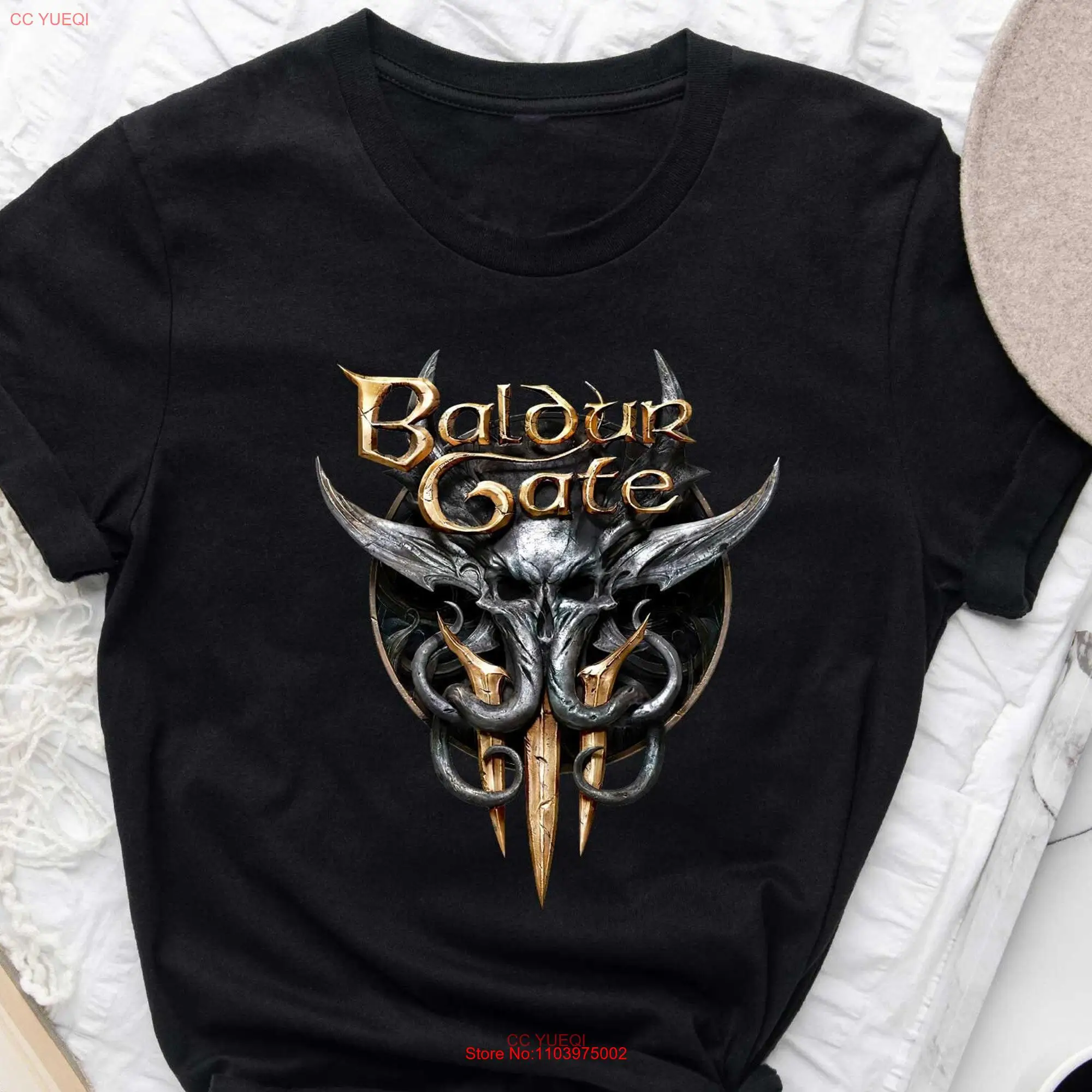 Футболка Baldur Gate 3 Fan для геймеров BG3 Astarion Karlach Shadowheart Laezel Appareal Minthara And Boo High Elf