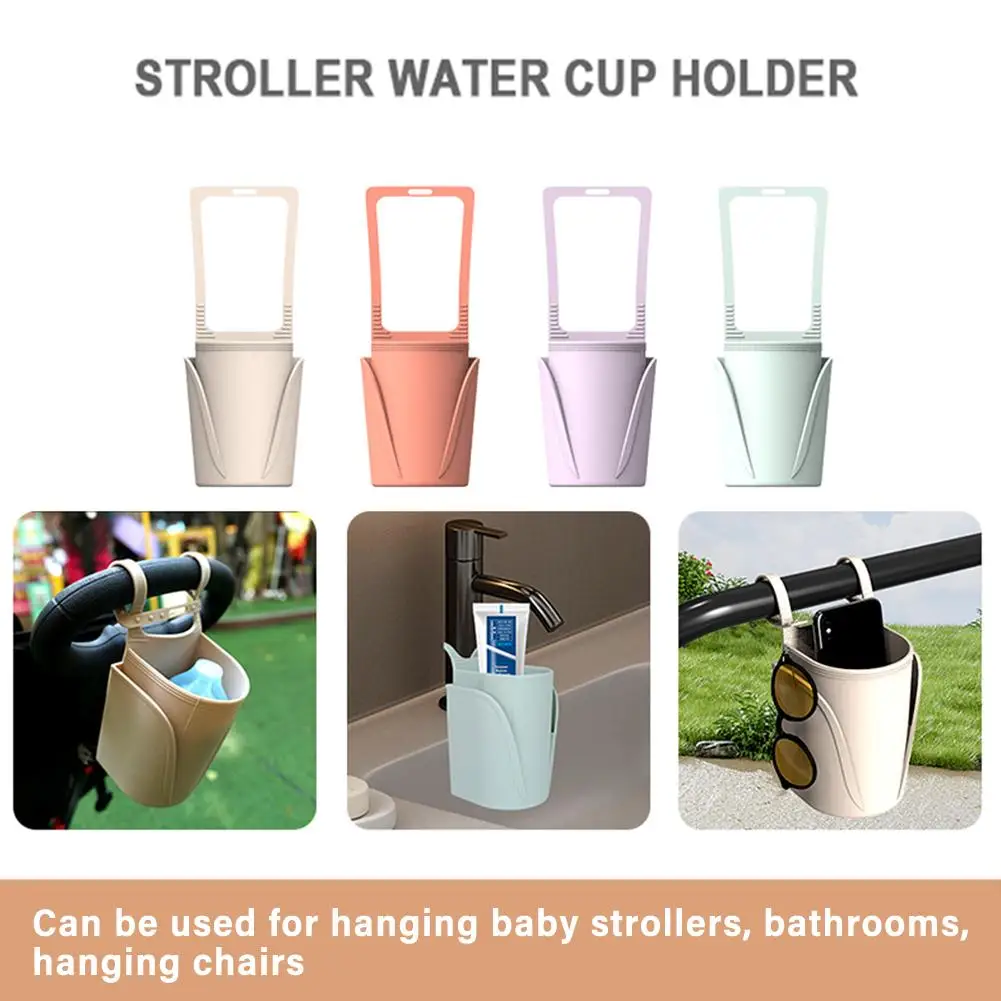 

Sports Water Bottle Case Hanging Baby Stroller Multifunctional Cover Color Solid Cup Bag Cup Non-Slip Silicone A1Q3