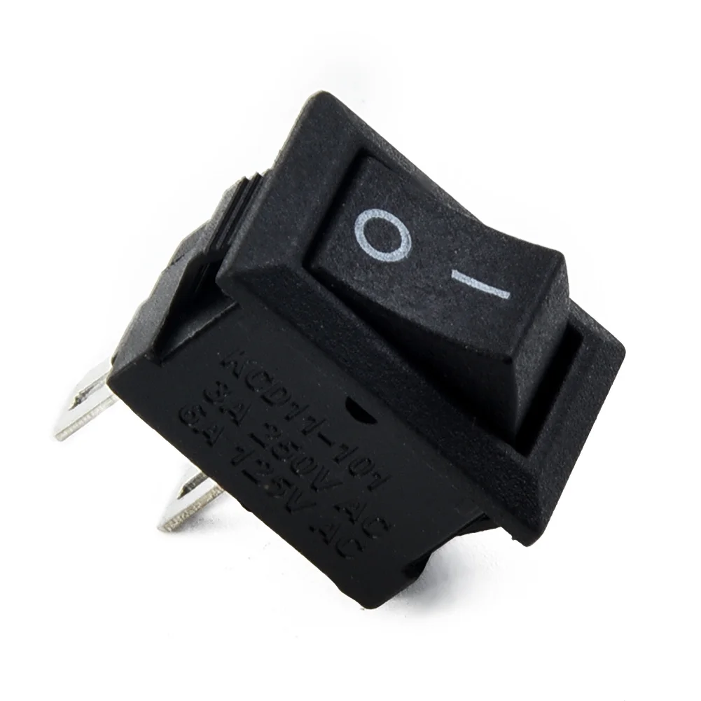 

10 шт., круглые тумблеры DC 12 В 16 А, 2 штыря