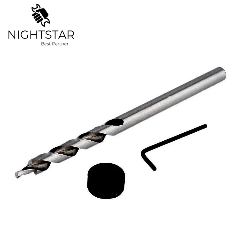 

Binoax 9 мм 9,5 мм 3/8 "сверло с закручивающимся ступенчатым сверлом + заглушка для воротника + Набор шестигранных ключей для карманного зажима ком...