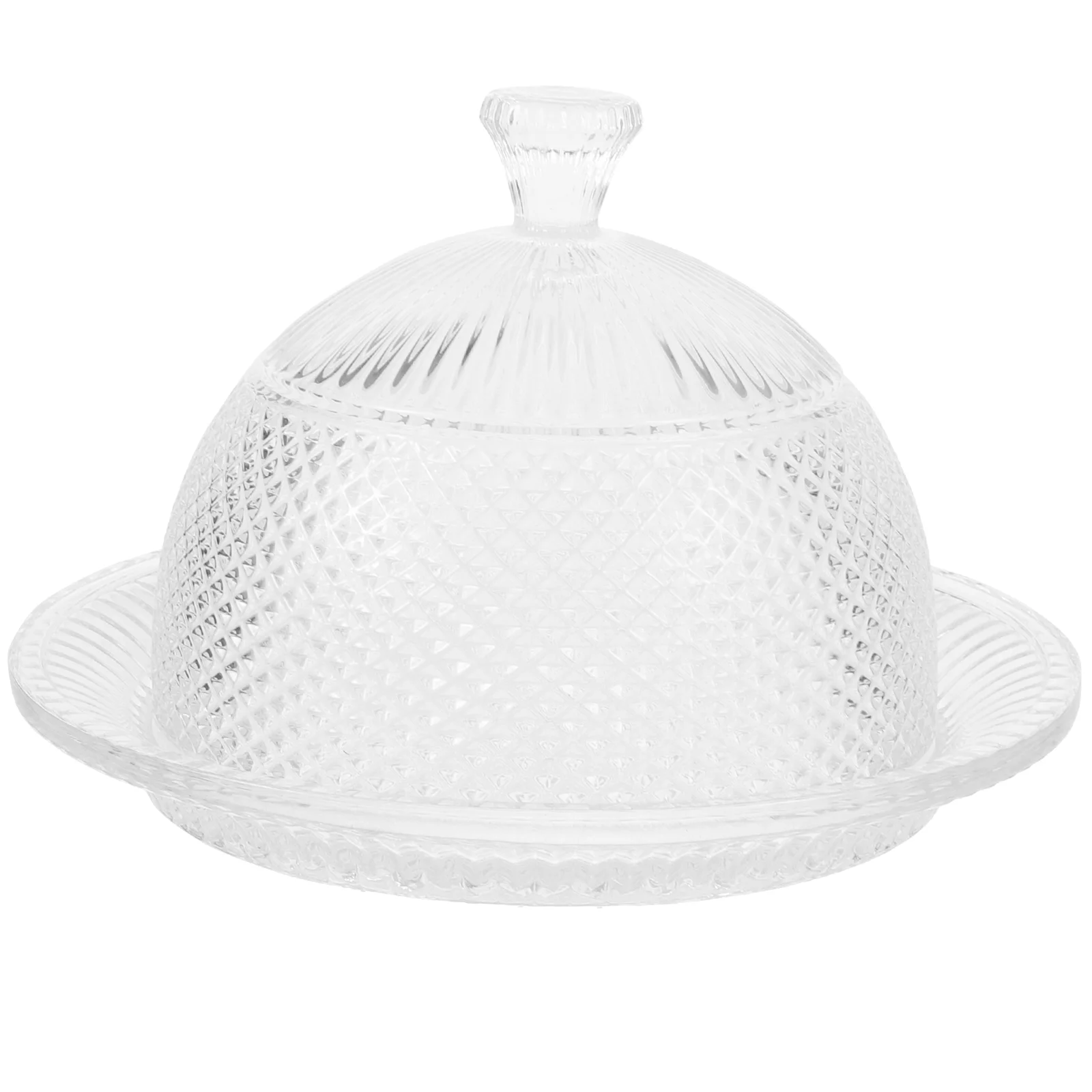 

Plate Cover Clear Cake Dome Round Glass Anti- Splatter Plate Cover Food Umbrella Screen Bell Tent Cake Dessert Dome Cover